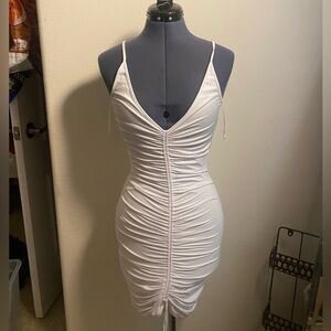 Ruched Body Con Dress